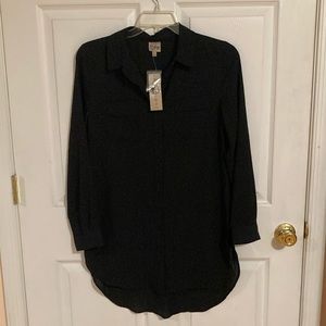 Como Vintage Black Button Down Shirt